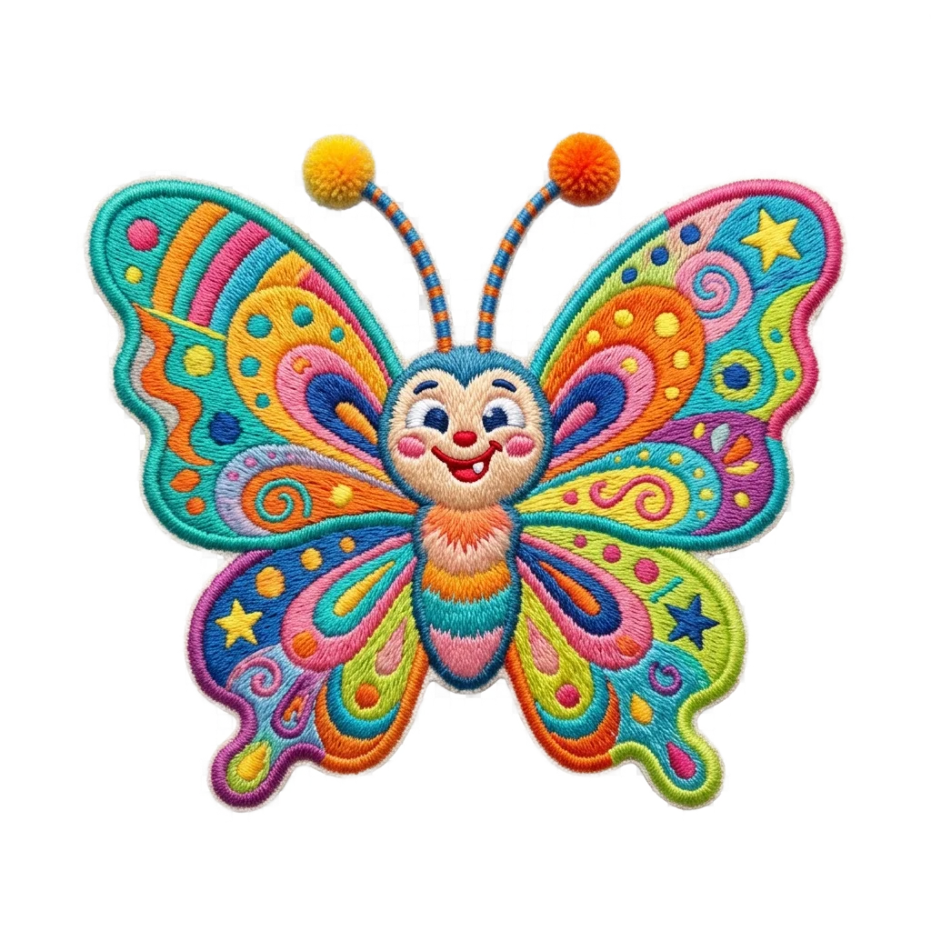 Custom Butterfly Funny Patches