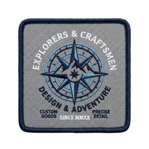 Custom Embroidery on Woven Patches