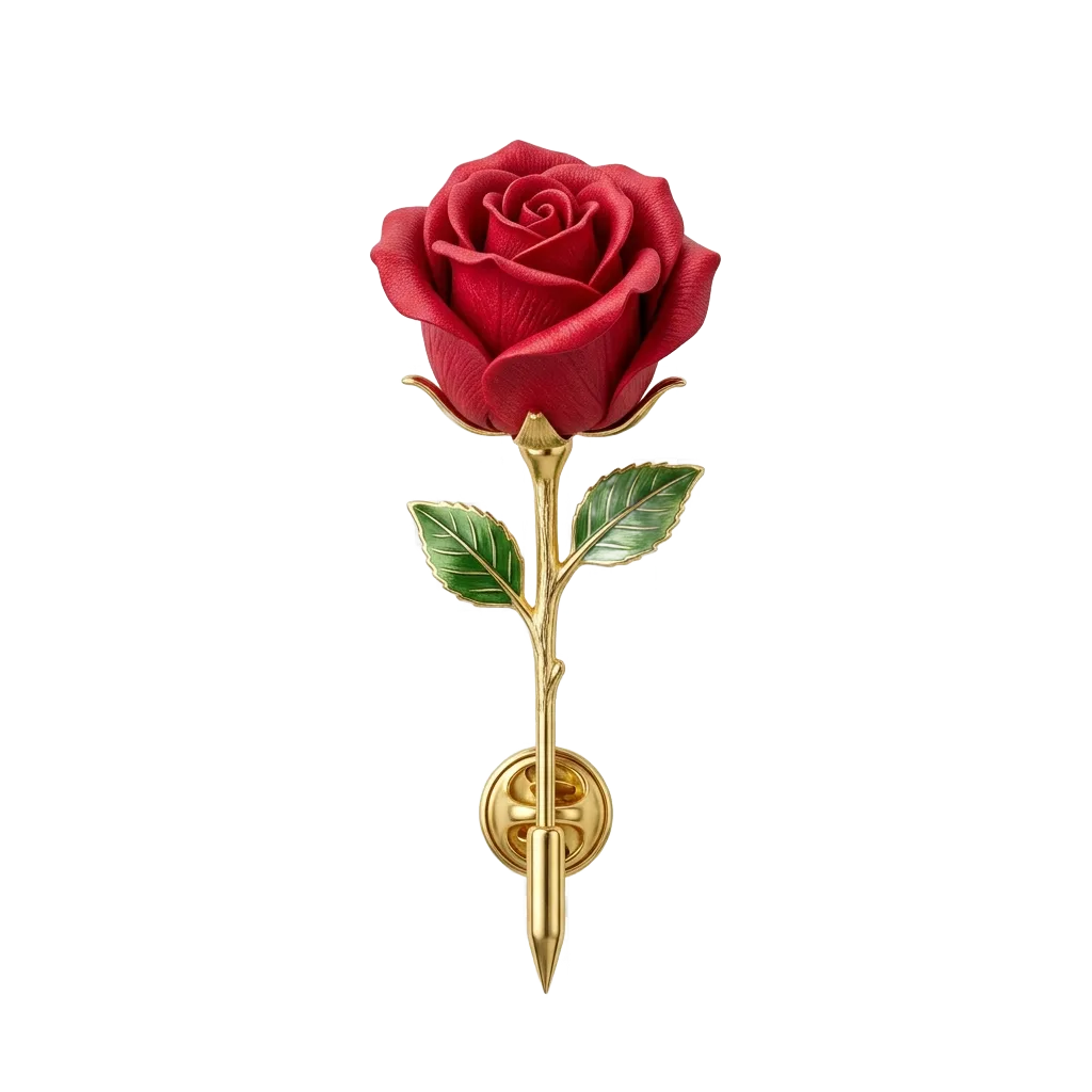 custom Flower Lapel Pins